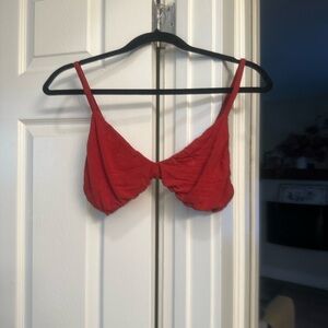 Hara the Label bamboo natural dye Red  Bra L